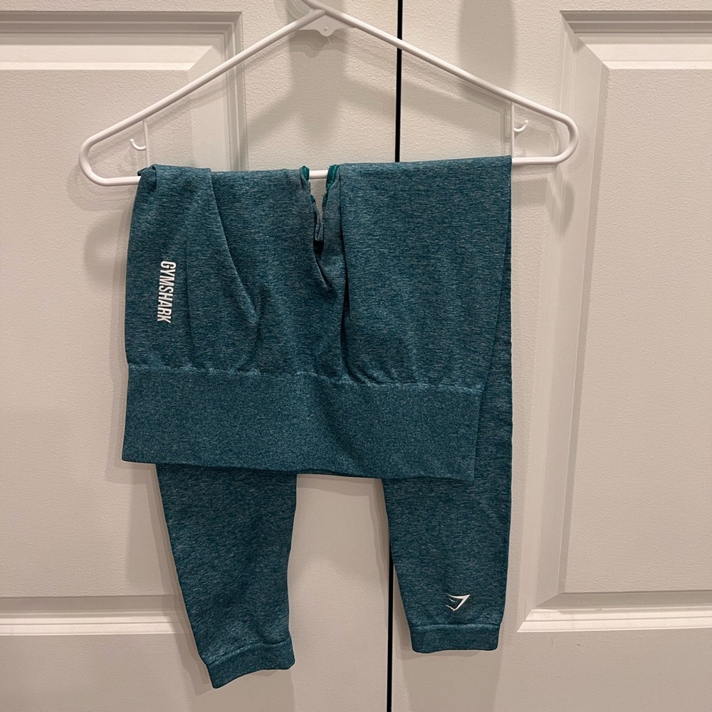 Gymshark adapt marl seamless leggings emerald green